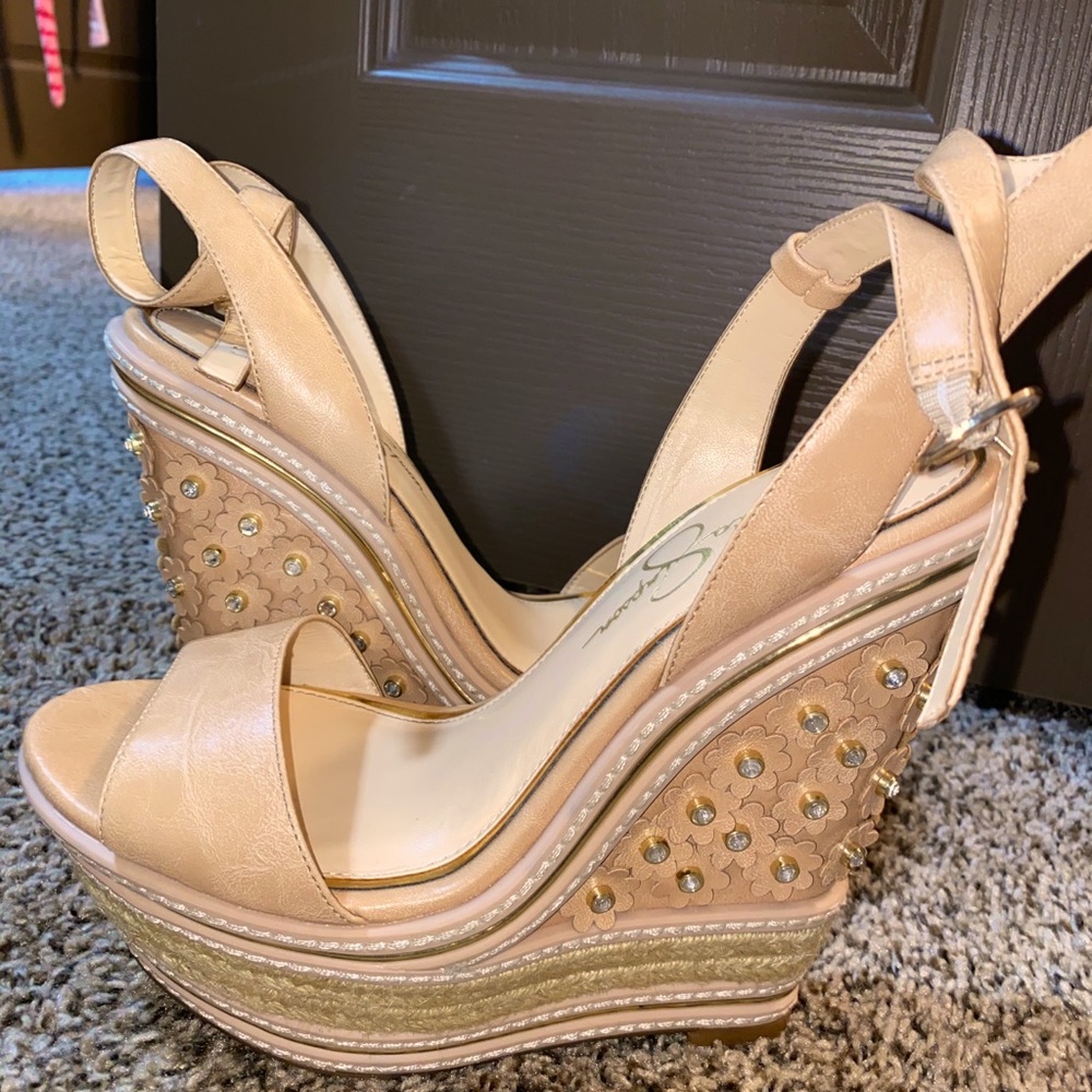 Platform Floral Sandal